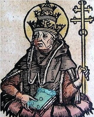 Detail of A Book Illustration of Pope Saint Hilary Artist Unknown