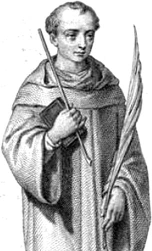 Detail of An Illustration of Saint Abbot of Fleury By Father J B Paridac 1872