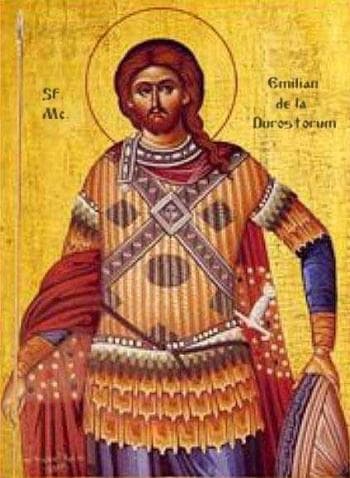 Saint Aemilian of Dorostorium Icon Date And Artist Unknown Swiped From Santi E Beati