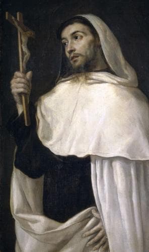 Detail of A Painting of Saint Albert of Sicily By Antonio De Pereda C1670 Prado Museum Madrid Spain Swiped From Wikimedia Commons