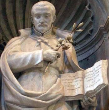 Detail of A Sculpture of Saint Anthony Mary Zaccaria By Cesare Aureli 1909 Saint PeterS Basilica Vatican City Rome Italy