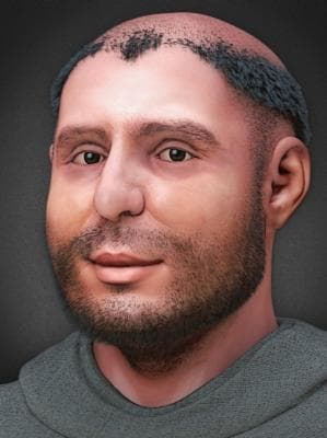 A Version of The 2014 Computer Based Forensic Reconstruction of The Face of Saint Anthony of Padua Based On A Digital Version of His Skull