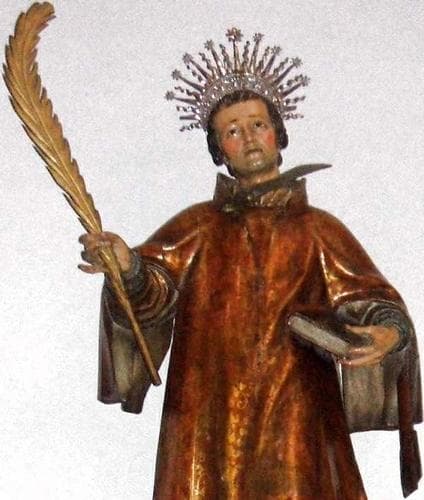 Detail of A Statue of Saint Antoninus of Pamiers Basilica of Santa Maria De La Asuncion Lequeitio Biscay Spain Artist Unknown Date Unknown