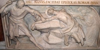 BasRelief of The Martyrdom of Saint Arialdus of Milan Date Unknown Artist Unknown San Calimero Church Milan Italy Photographed On 5 May 2007 By Giovanni DallOrto