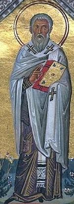 Saint Auxibius of Soli From The Menilogion of Soli