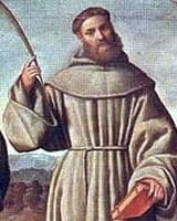 Detail of A Painting of Saint Berard of Morocco By Bernardino Licinio 1524