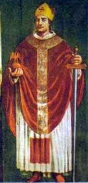 Detail of An Italian Holy Card of Saint Bertrand of Aquileia Date And Artist Unknown