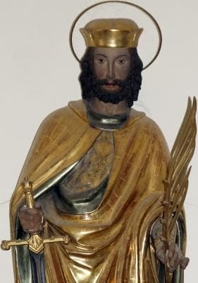 Statue of Saint Castulus of Rome Ursula Chapel Kastulusmünster Moosburg Photographed On 13 January 2012