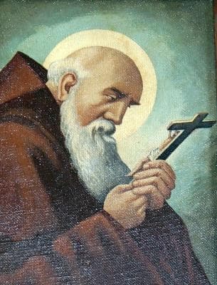 Detail of A Painting of Saint Conrad of Parzham Date Unknown Artist Unknown Monastery Church of The Assumption Pielenhofen Germany Photographed On 6 September 2014 By Dalibri