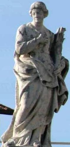 Statue of Saint Constantia of Nocera By Sillano Sillani C1703 Colonnade of Saint PeterS Basilica Rome Italy