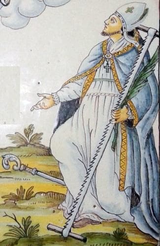 Saint Crispoldus As Depicted On A Votice Plaque 1780 By John Meazzi Photographed On 23 July 2014 By Fm2001