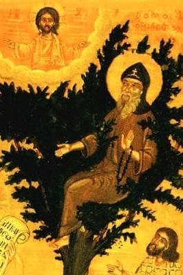 19Th Century Orthodox Icon of Saint David of Thessalonica Artist Unknown