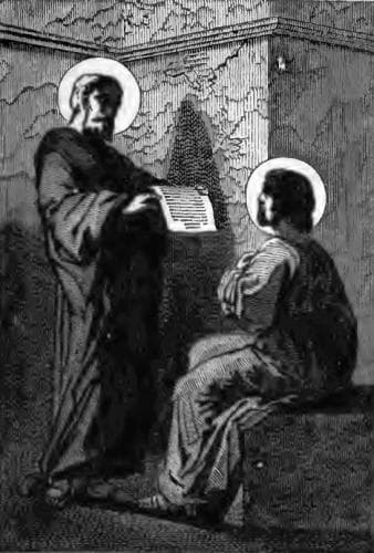 Pictorial Lives of The Saints Illustration For Saint Delphinus Bishop