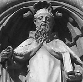 Photograph of A Statue of Saint Dominic De La Calzada The Cathdral of Saint Dominic Take By Bigsus On 13 October 2007