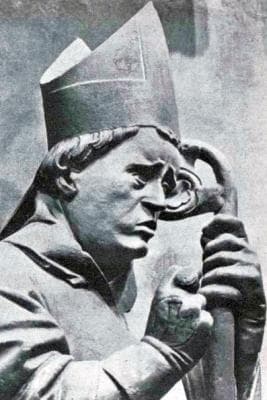 Statue of Saint Donatus of Besancon From A German Holy Card Artist Unknown Date Unknown Photographer Unknown