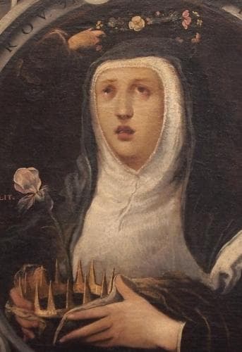 Detail of A Painting of Saint Edith of Wilton B Juan De Roelas C1605 Church of San Miguel And San Julián Valladolid Spain