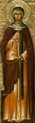 Anonymous 17Th Century Icon of Saint Eudocia of Heliopolis Artist Unknown Novodevichy Convent