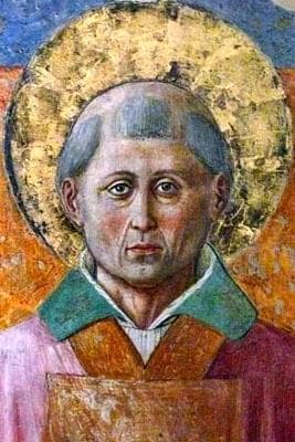 Detail From A Fresco of Saint Fortunatus of Spoleto Convent of San Fortunato Montefalco Italy Photographed In May 2007 By Zyance