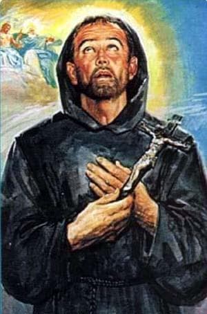 Detail of An Italian Holy Card of Saint Nicola Date And Artist Unknown