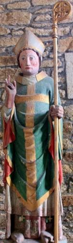 Statue of Saint Gobrain of Vannes Date Unknown Artist Unknown Choir Chapelle SaintGobrien De SaintServant France Photographed On 18 October 2013 By XIIIfromtokyo