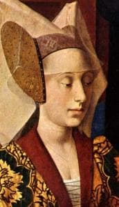 Detail From The Painting The Legend of Saint Eligius And Saint Godeberta By Petrus Christi 1449 Metropolitan Museum of Art New York New York