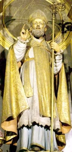 Statue of Saint Honoratus of Arles Date And Artist Unknown Basílica De La Mercè Barcelona Spain Photographed On 14 May 2016 By Zarateman