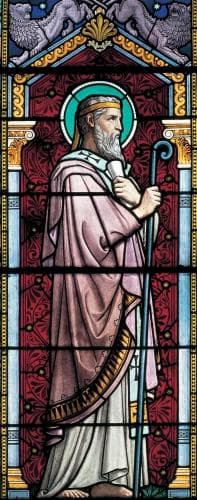 Detail of A Stained Glass Window of Saint Irenaeus 1901 By Lucien Bégule Church of Saint Irenaeus Lyon France Photographed On 6 June 2010 By Gérald Gambier