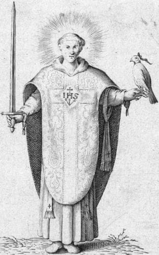 Illustration of Saint Jeroen of Noordwijk Artist Unknown C1750