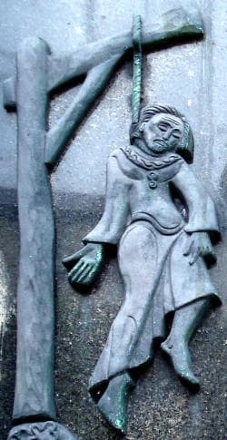 Detail of The BasRelief Memorial Plaque To Saint John Payne Date Unknown Artist Unknown On The Wall of Saint Ives Roman Catholic Church Saint Ives Cornwall England Photographed On 2 November 2008 By Aeropagitica