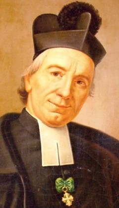 Detail of A Painting of Saint Joseph Benedict Cottolengo Agostino Cottolengo C1850