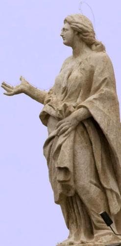 Statue of Saint Juliana of Ptolemais By Giovanni Pietro Mauri C1703 Cololnnade of Saint PeterS Basilica Rome Italy