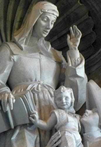 Detail of A State of Saint Louisede Marillac By Antonio Berti 1954 Saint PeterS Basilica Vatican City Rome Italy Photographed On 25 May 2013 By Christoph Wagener