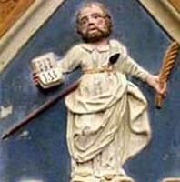 Detail of A BasRelief Saint Luciano of Cagliari Date And Artist Unknown