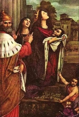 Saint Lupo Saint Adleida And Saint Grata Date And Artist Unknown