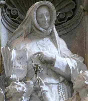 Detail of A Statue of Saint Sophie Barat 1934 By Enrico Quatrini Saint PeterS Basilica Vatican City Rome Italy