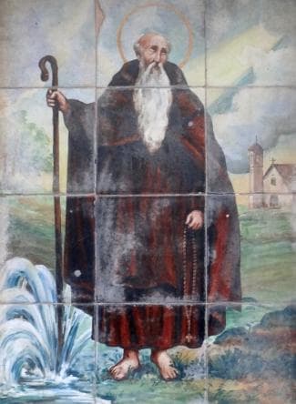 Decorated Tiles With The Portrait of Saint Maginus of Tarragona In Passatge De La Vall Sitges Catalonia Spain Photographed On 1 December 2013 By Jordiferrer