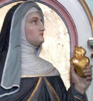 Detail Statue of Saint Margaret Mary Alacoque Church of Saint Gordian And Saint Epimachus Merzhofen Germany 1896 By Peter Paul Metz Photograph Taken In May 2009 By Andreas Praefcke