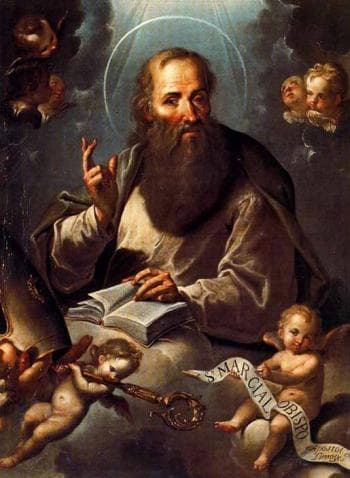 Painting of Saint Martial of Limoges By Juan De Miranda 1787 Cathedral of Saint Anne Las Palmas Gran Canary Spain