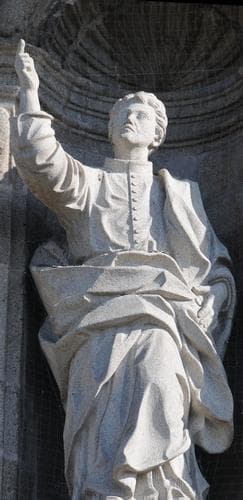 Statue of Saint Martin of Braga Date And Artist Unknown Congregados Church Braga Portugal Photographed On 17 June 2009 By Joseolgon
