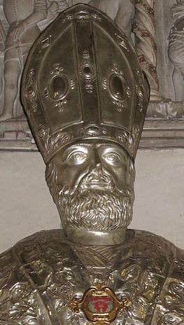 Silver 19Th Century Reliquary of Saint Martinian of Milan Artist Unknown Main Altar of The Basilica of Saint Eustorgius Milan Italy Photographed On 29 October 2011 By A Ntv