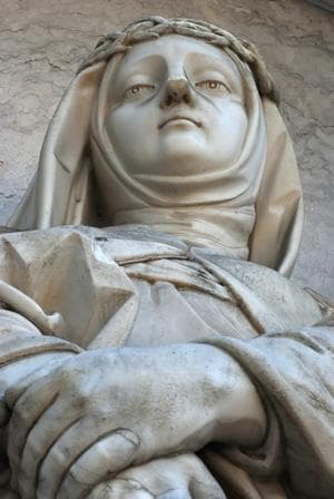 Detail of A Statue of Saint Maria Magdalena of Pazzi Date And Artist Unknown Estrela Basilica Lisbon Portugal Photographed In April 2010 By Alvesgaspar And A Great Job He Did Too