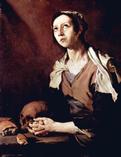 Painting of Saint Mary of Egypt By Jose De Ribera 1651 Museo Civico Gaetano Filangieri Naples Italy Photographed On 28 July 2015 By Luis Fernández García