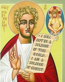 Icon of Saint Maximilian of Thebeste Author Unknown