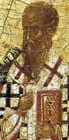 Image of Saint Methodius From An Icon Depicting The Triumph of Orthodoxy C1400 British Museum