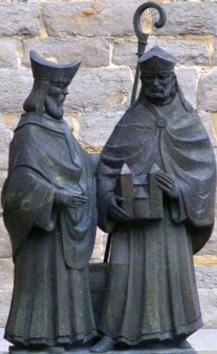 Statue of Saint Monulphus And Saint Gondulphus By Jef Courtens 1993 Sint Servaasklooster Maastricht The Netherlands Photographed On 13 May 2010 By Otter