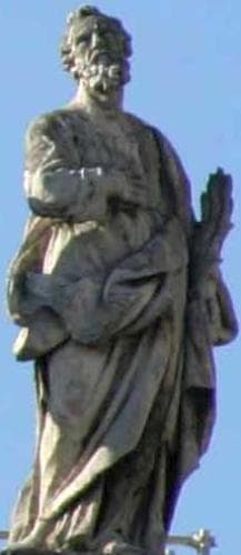 Statue of Saint Nereus of Terracina By Lorenzo Ottoni C1703 Colonnade of Saint PeterS Basilica Rome Italy