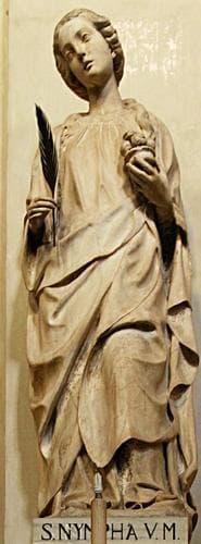 Statue of Saint Ninfa of Palermo In The Cathedral of Palermo Sicily