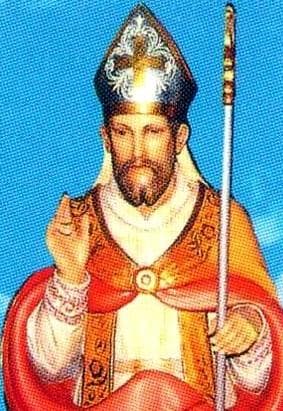 Detail of An Italian Holy Card of Saint Palerio of Telese Artist Date And Photographer Unknown