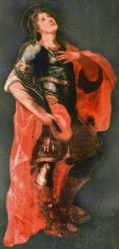 Painting of Saint Papias The Martyr From An Altarpiece By Onofrio Gabrieli Church of Sant Papias The Martyrs Milazzo Italy