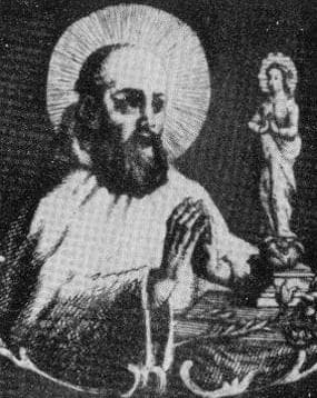 Detail of An Illustration of Saint Parisius Date And Artist Unknown